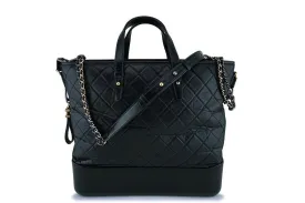 17A Chanel Black Large Gabrielle Tote Bag