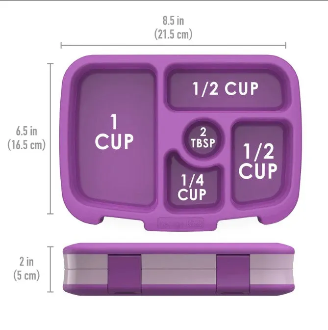 2 x Bentgo Kids Lunch Box Container Storage Purple