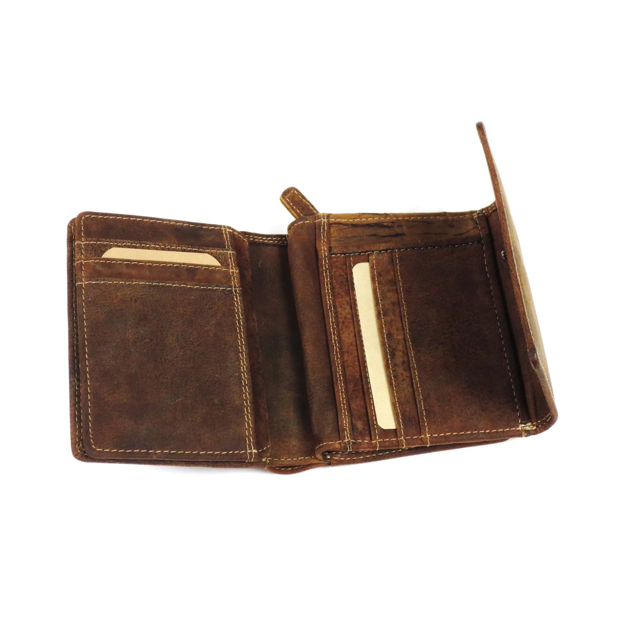 Adrian Klis Leather Unisex Wallet 206 - Brown