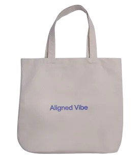 Aligned Vibe Canvas Tote Bag