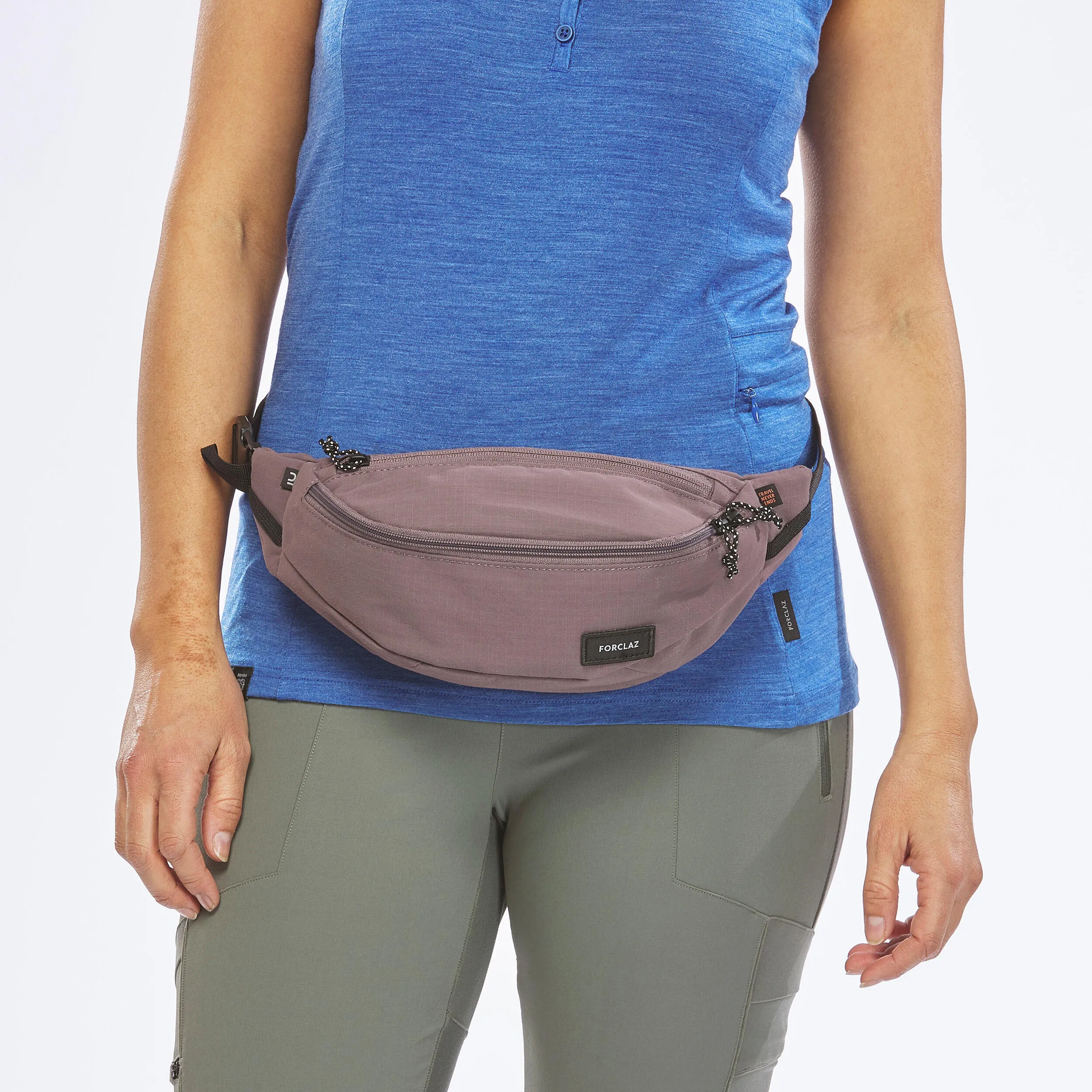 Belt bag Forclaz Travel, purple