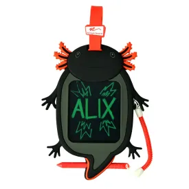 Boogie Board® Sketch Pals™ Doodle Board Backpack Clip - Alix Black Axolotl