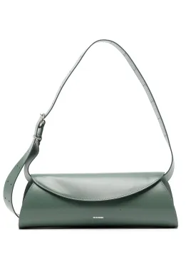 CANNOLO GRANDE LEATHER SHOULDER BAG