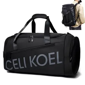 Celi Koel Travel Sport Duffle Bag - Shoulder/Handheld Style