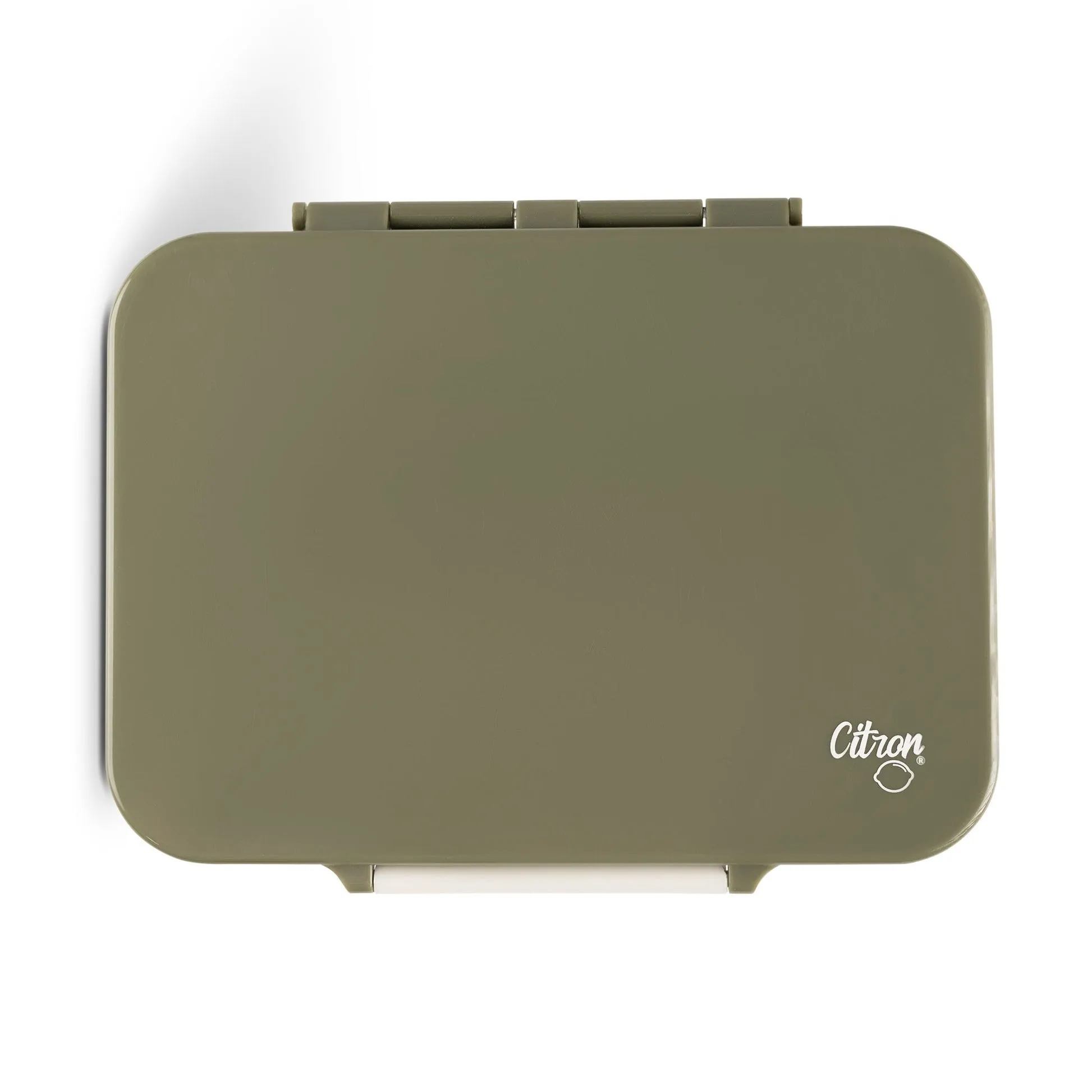 Citron Incredible Tritan Lunchbox with Saucer - Olive Green