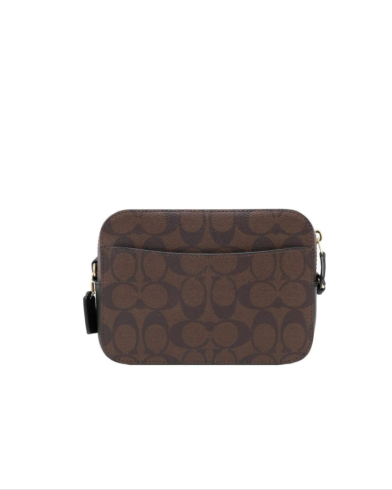 Coach Women's Brown & Black Mini Camera Bag In Signature Canvas