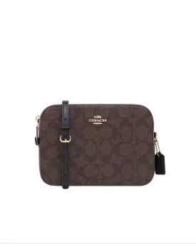 Coach Women's Brown & Black Mini Camera Bag In Signature Canvas