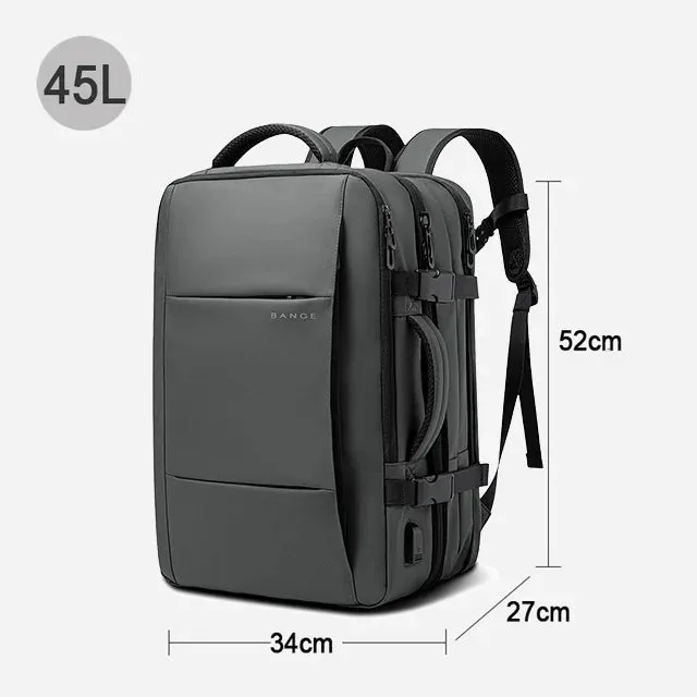 Elegance® Elite Voyager Backpack Men Business Travel School Expandable USB Bag Large Capacity 17.3 Laptop Waterproof Fashion Backpack