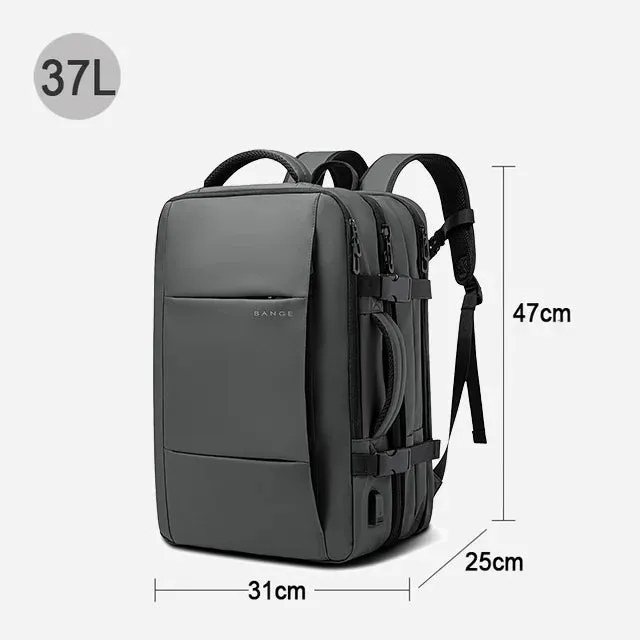 Elegance® Elite Voyager Backpack Men Business Travel School Expandable USB Bag Large Capacity 17.3 Laptop Waterproof Fashion Backpack