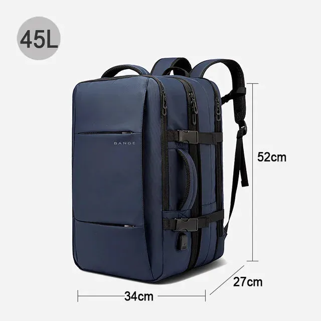 Elegance® Elite Voyager Backpack Men Business Travel School Expandable USB Bag Large Capacity 17.3 Laptop Waterproof Fashion Backpack