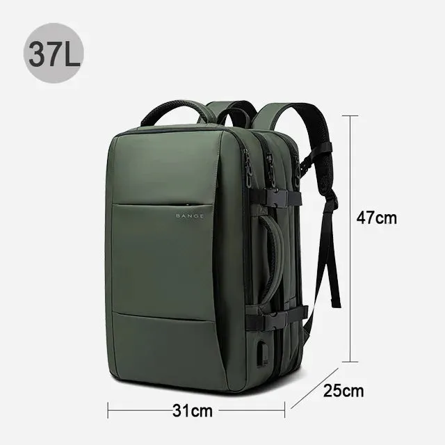 Elegance® Elite Voyager Backpack Men Business Travel School Expandable USB Bag Large Capacity 17.3 Laptop Waterproof Fashion Backpack