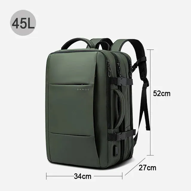 Elegance® Elite Voyager Backpack Men Business Travel School Expandable USB Bag Large Capacity 17.3 Laptop Waterproof Fashion Backpack