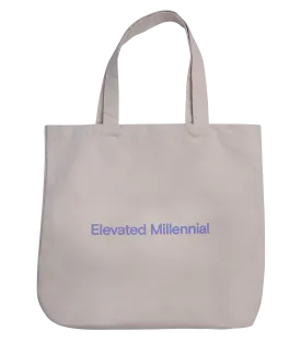 Elevated Millennial Canvas Tote Bag