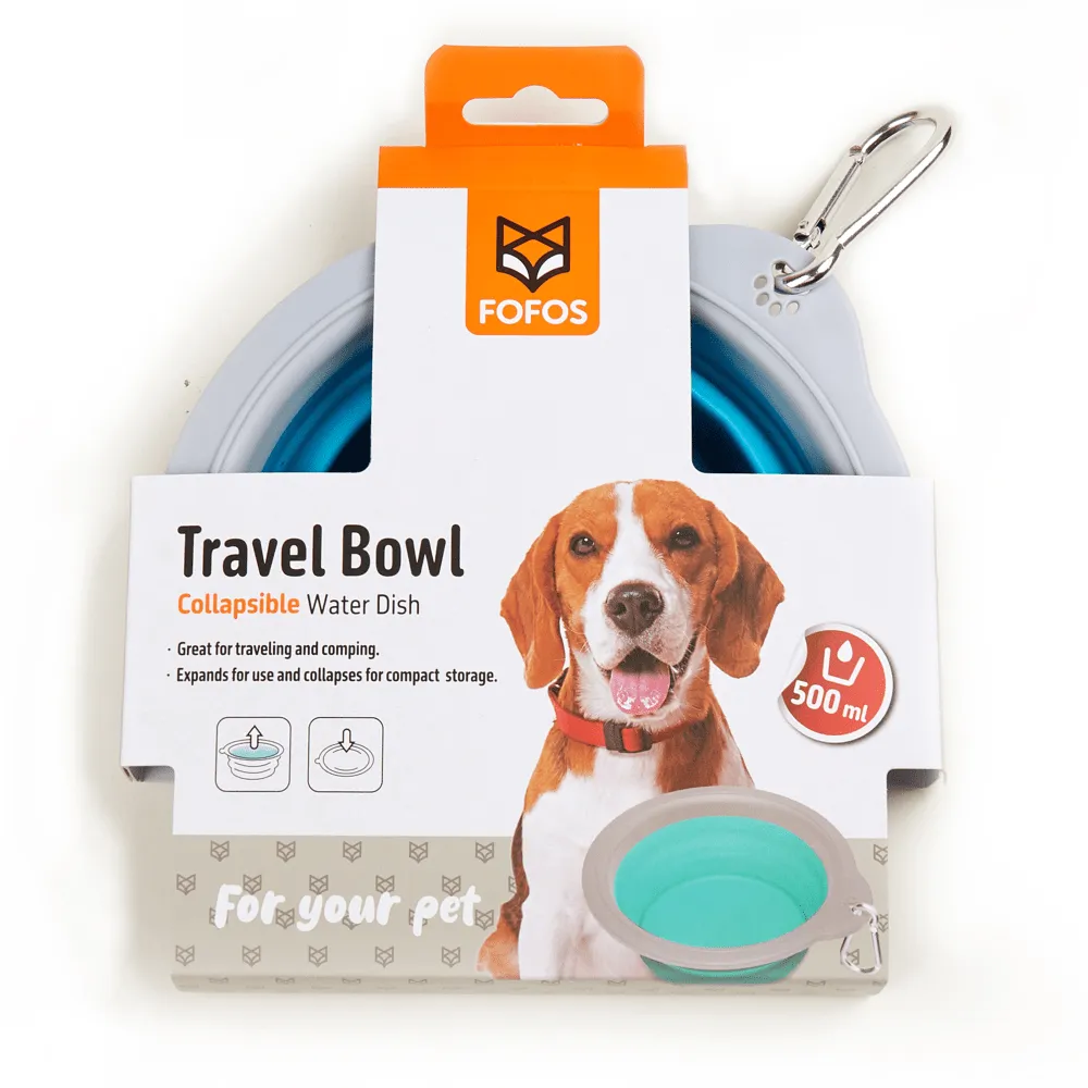 Fofos Collapsible Bowl for Dogs (Blue)