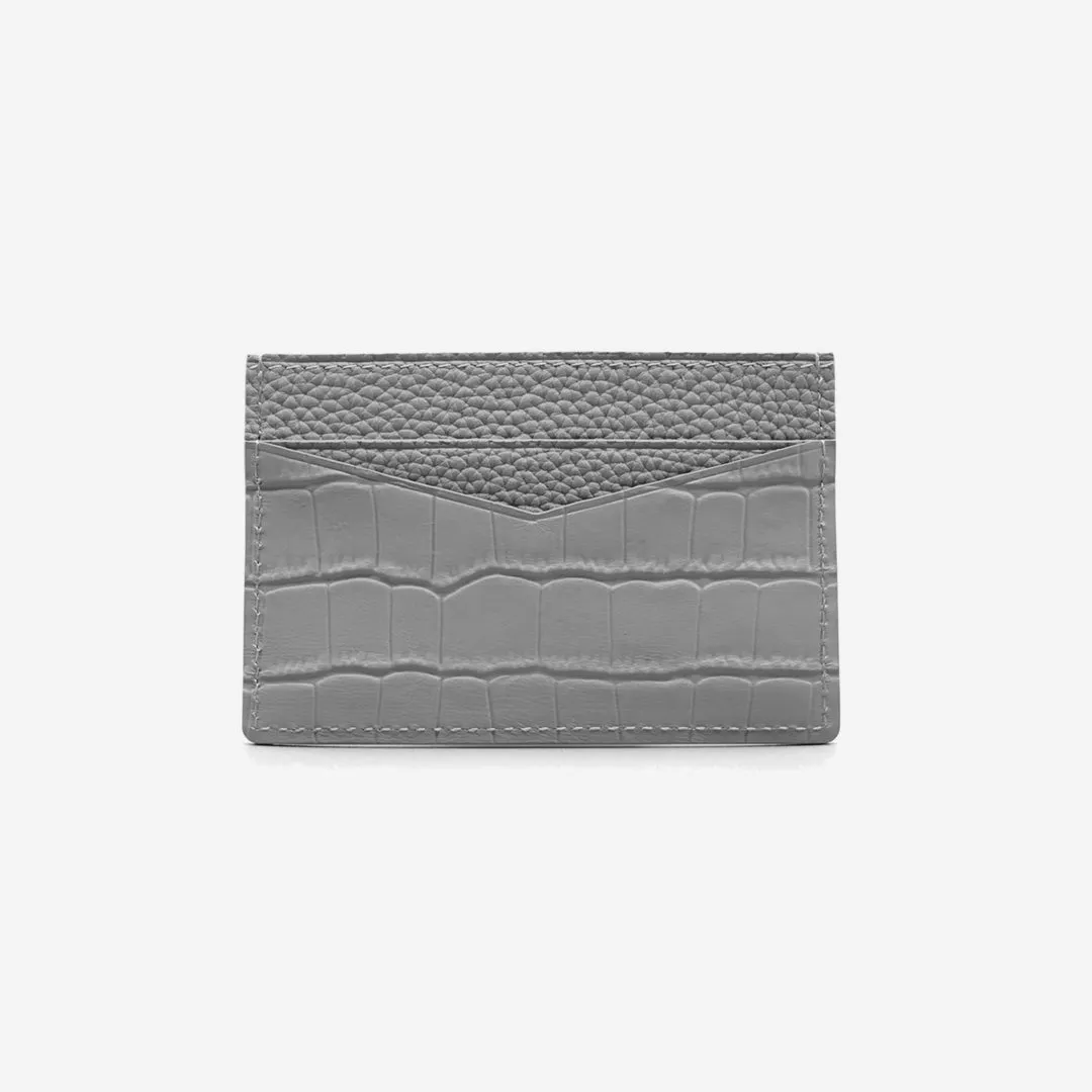 Genuine Croc Leather Slim Card Case