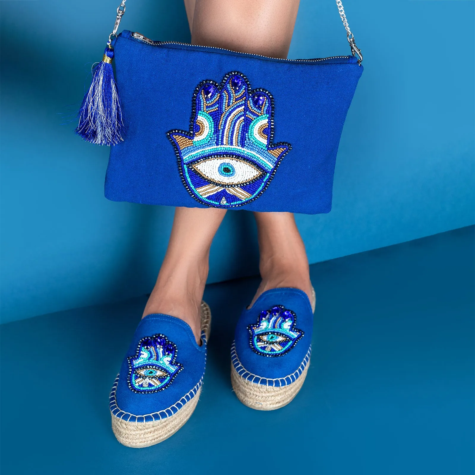 Hamsa Bag Blue