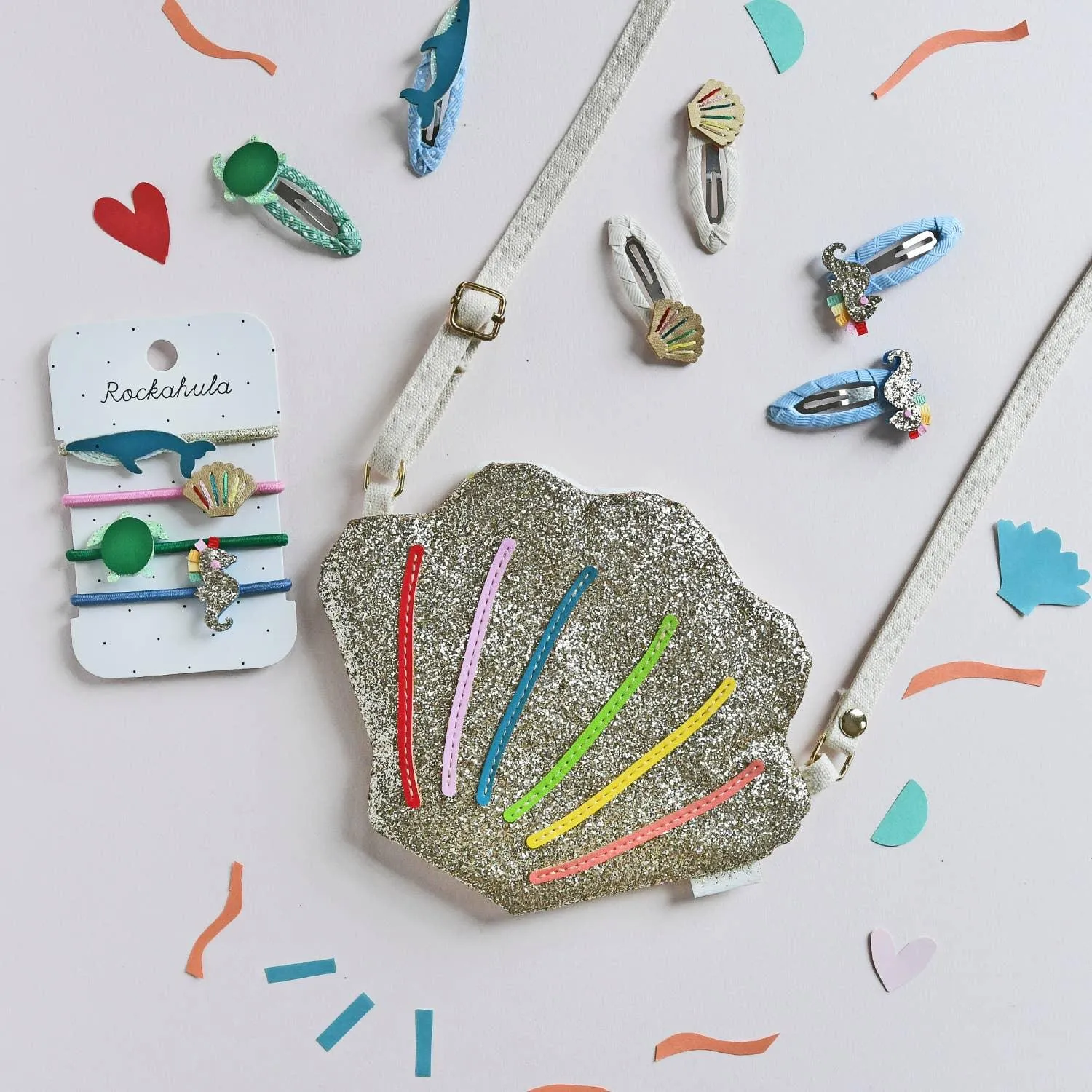 Handbags | Rainbow Shell Glitter | Rockahula Kids