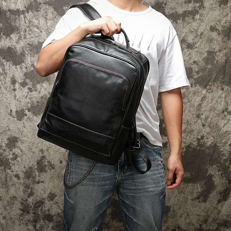 Handmade Backpack Men Full Grain Leather Backpack Cool Backpack 