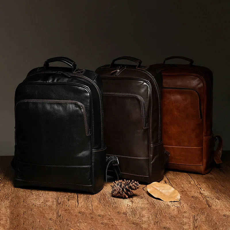 Handmade Backpack Men Full Grain Leather Backpack Cool Backpack 