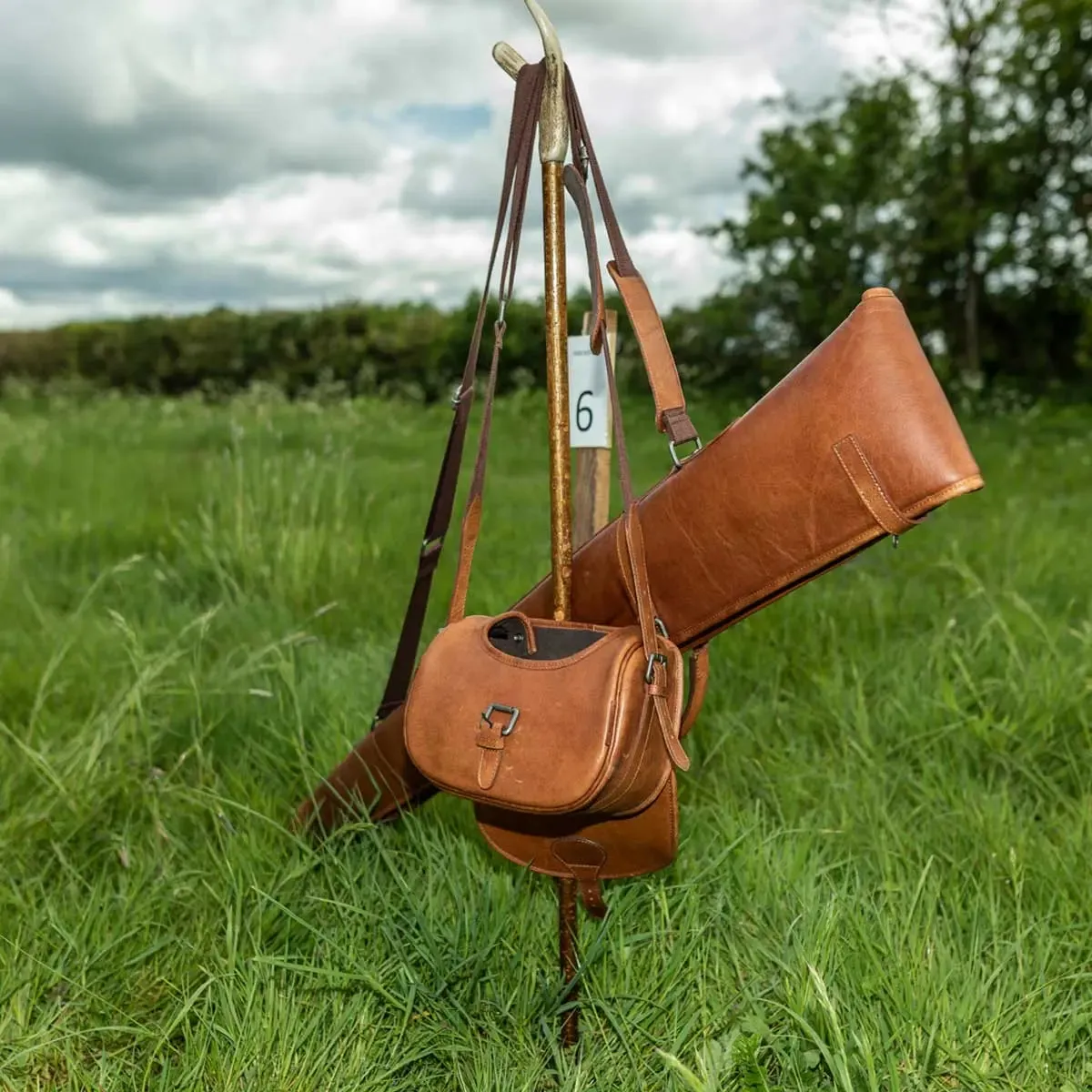 HARKILA Retrieve Cartridge Bag - Vintage Leather - 125 Cartridges - Cognac