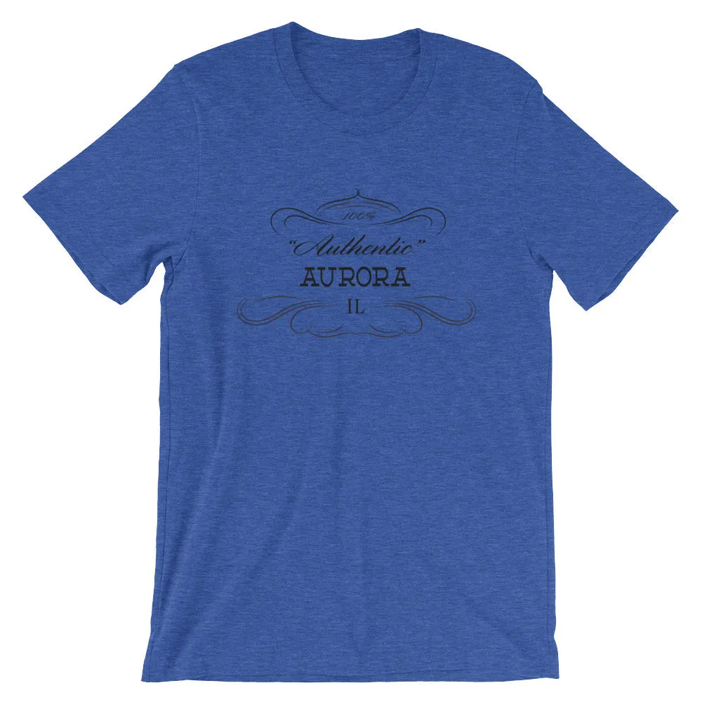 Illinois - Aurora IL - Short-Sleeve Unisex T-Shirt - "Authentic"