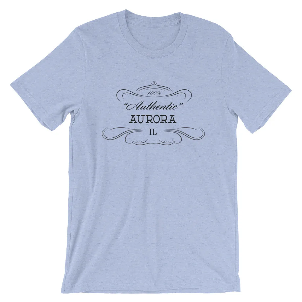 Illinois - Aurora IL - Short-Sleeve Unisex T-Shirt - "Authentic"