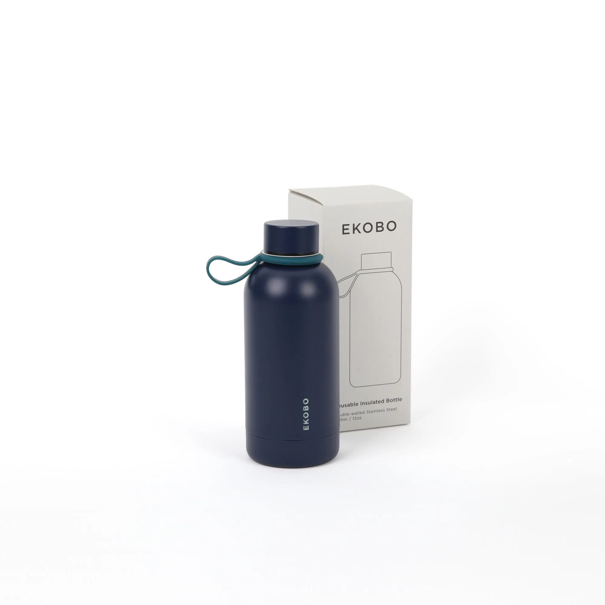 Insulated Reusable Bottle 12 Oz - Midnight Blue