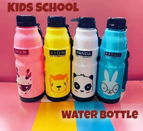 Kids Commando Water Bottle 650ml (mix/random Designs/colors)