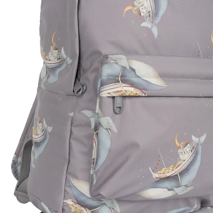 Konges Sløjd Rainy Kids Backpack Junior Whale Boat