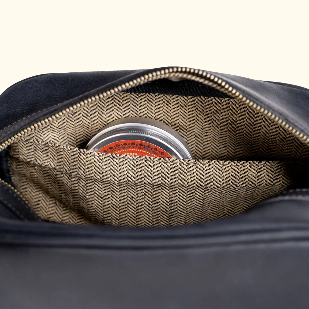 Limited Edition Jefferson Leather Dopp Kit | Black