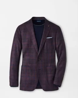 LUTON PLAID SOFT JACKET - MERLOT