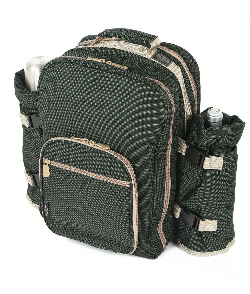 Luxury Picnic Backpack Hamper for Four People