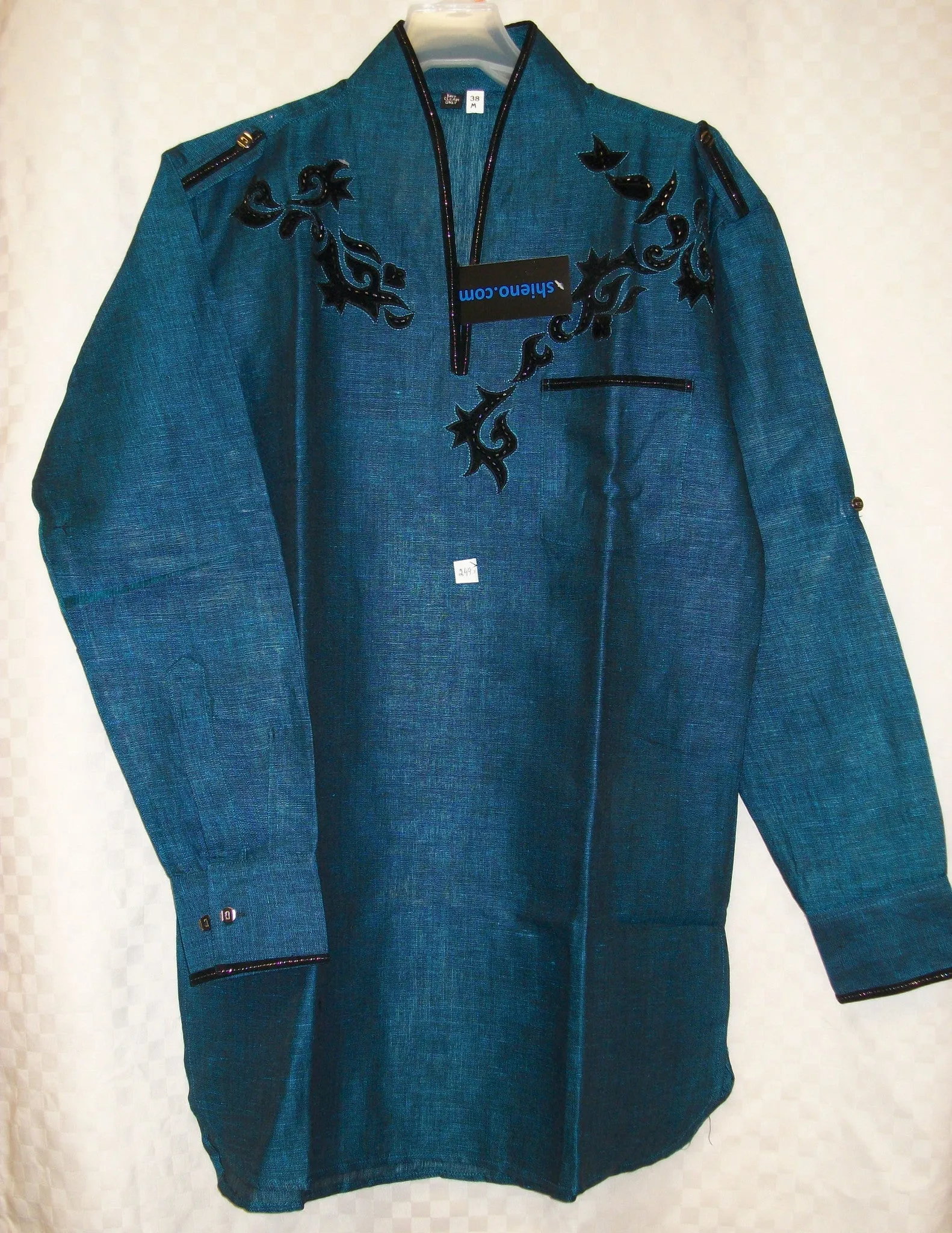 Men's 2495 Kurta Casual Shirt Teal