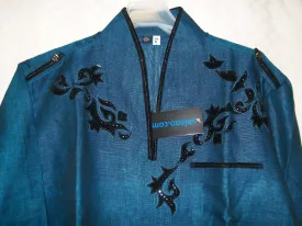 Men's 2495 Kurta Casual Shirt Teal