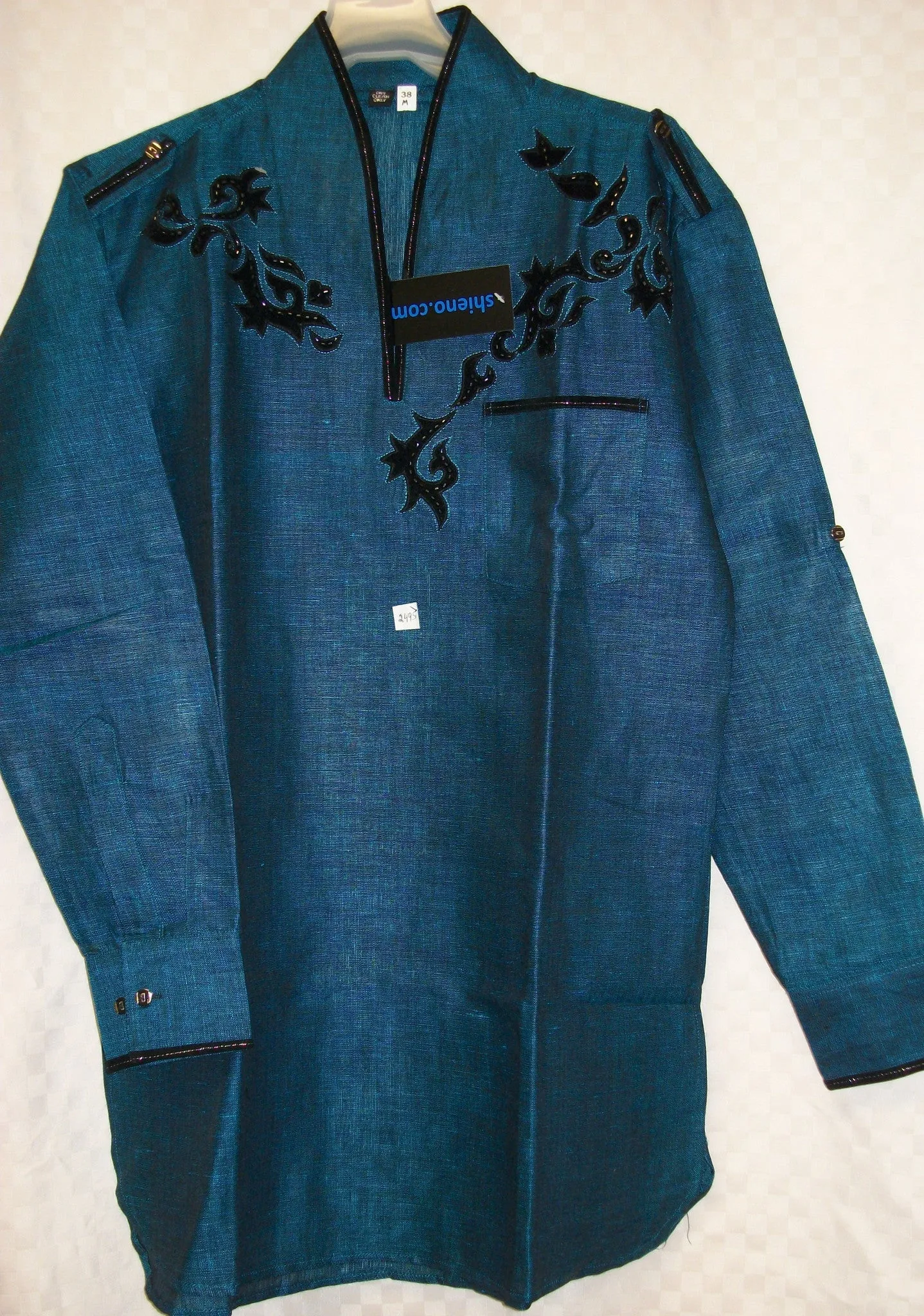 Men's 2495 Kurta Casual Shirt Teal