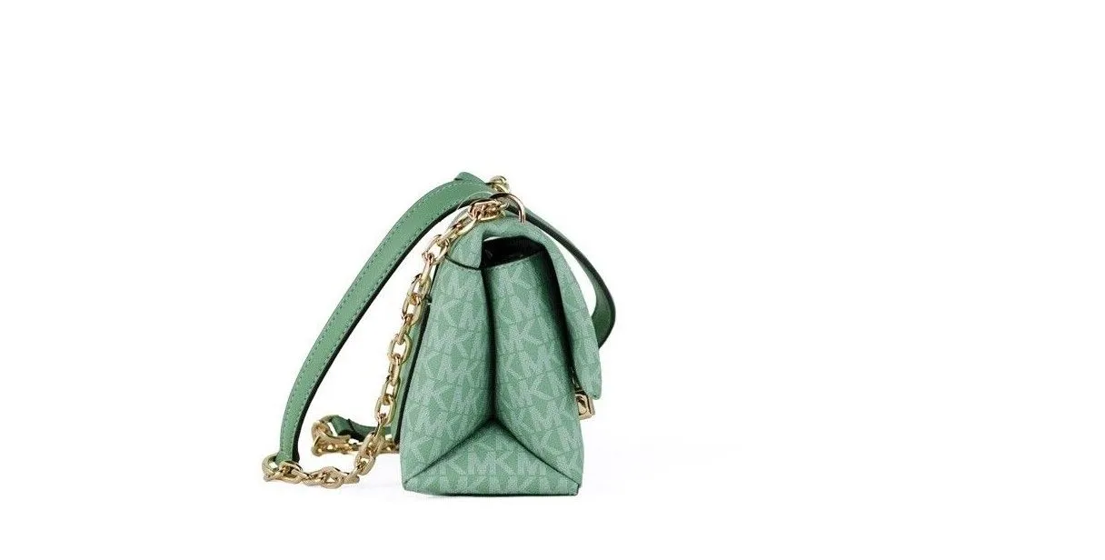 Michael Kors Cece Small Convertible Flap Crossbody Shoulder Bag (Sea Green Multi)