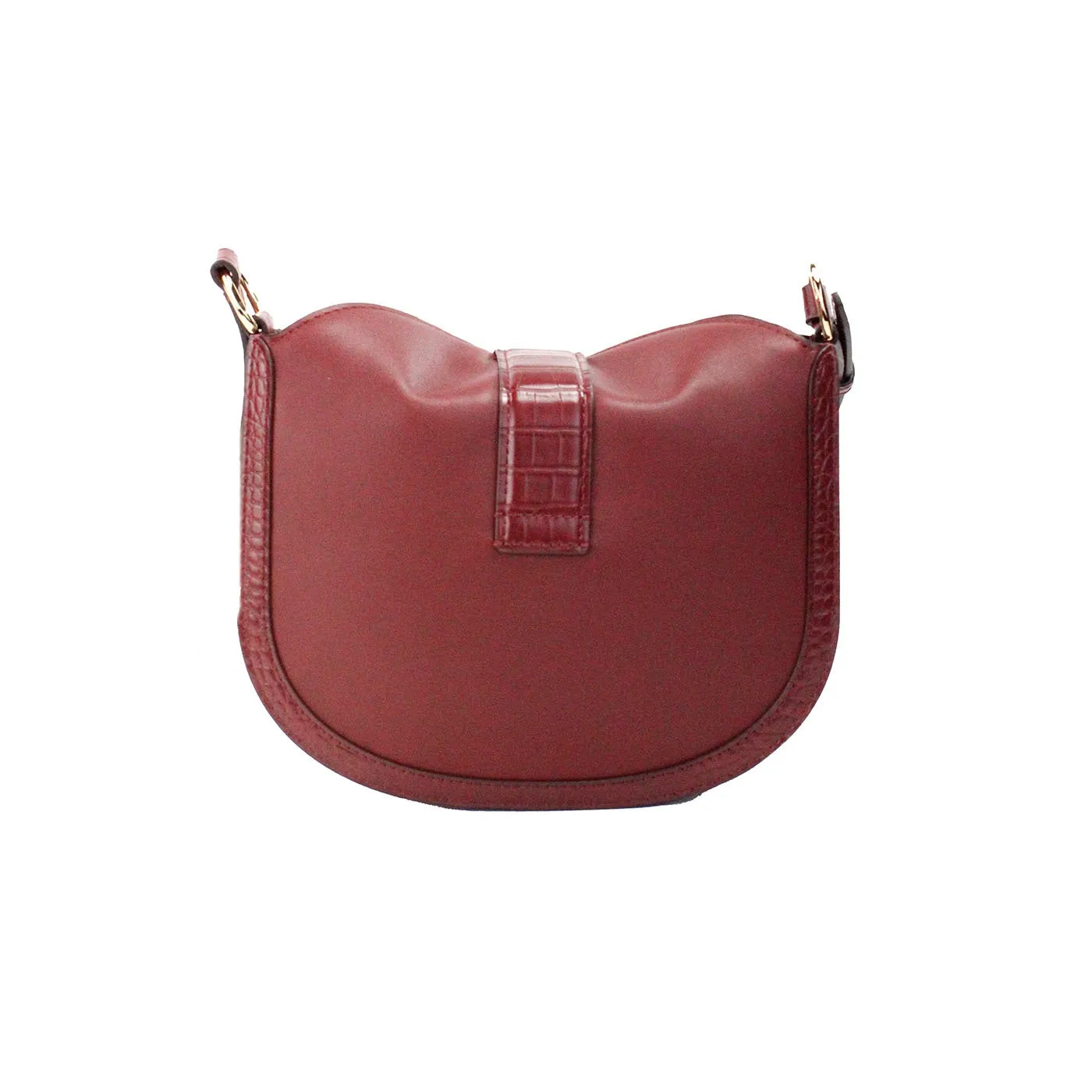 Michael Kors Gabby Small Dark Cherry Foldover Hobo Crossbody Bag