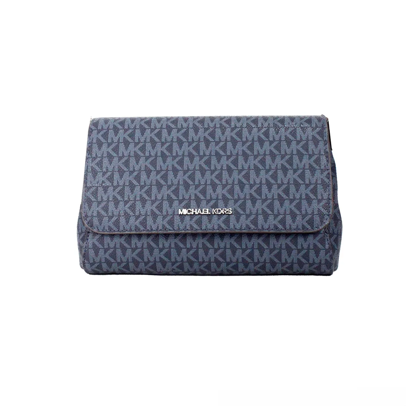 Michael Kors Jet Set Medium Navy Convertible Pouchette Crossbody Bag