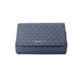 Michael Kors Jet Set Medium Navy Convertible Pouchette Crossbody Bag