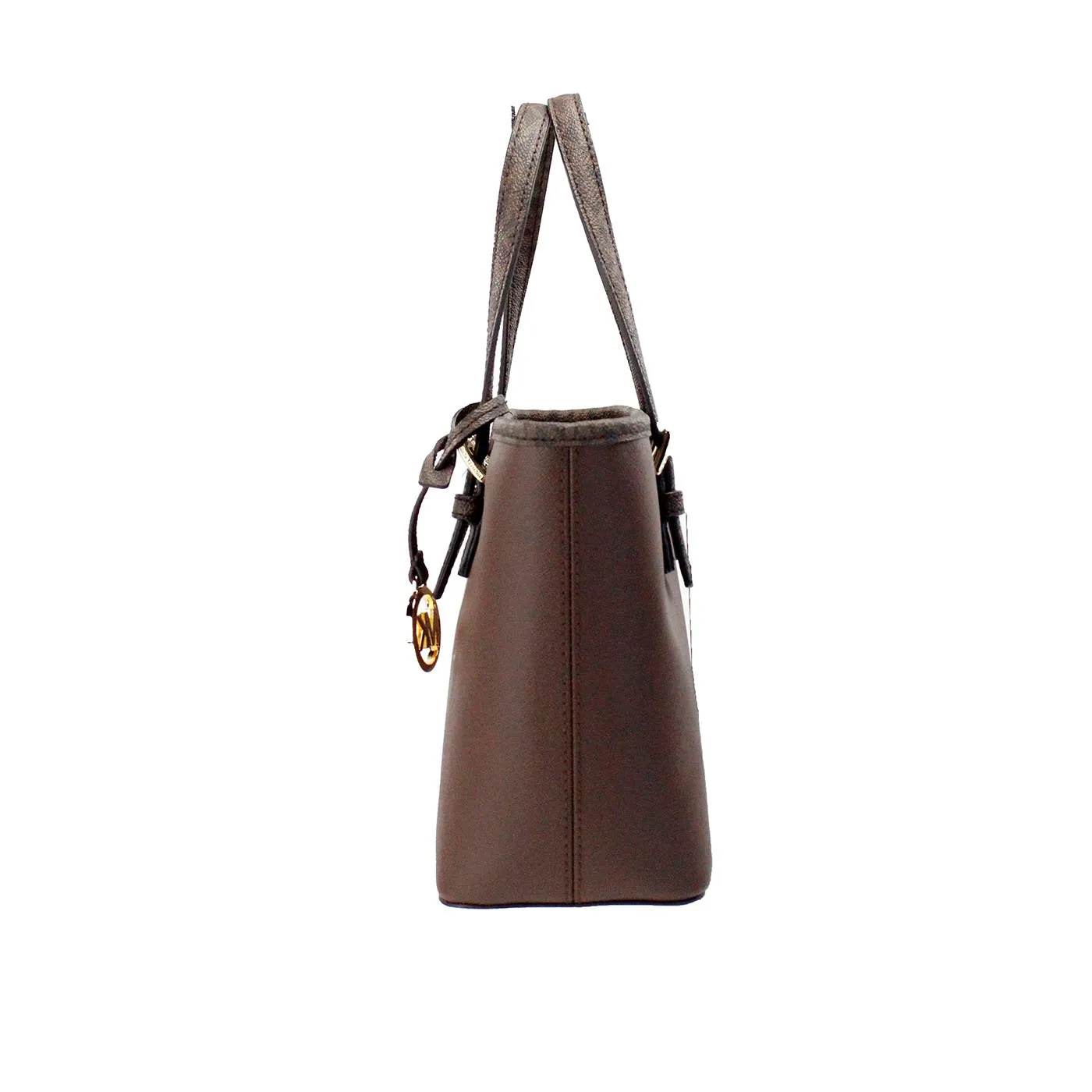 Michael Kors Jet Set XS Carryall Top Zip Tote Bag (Mocha)