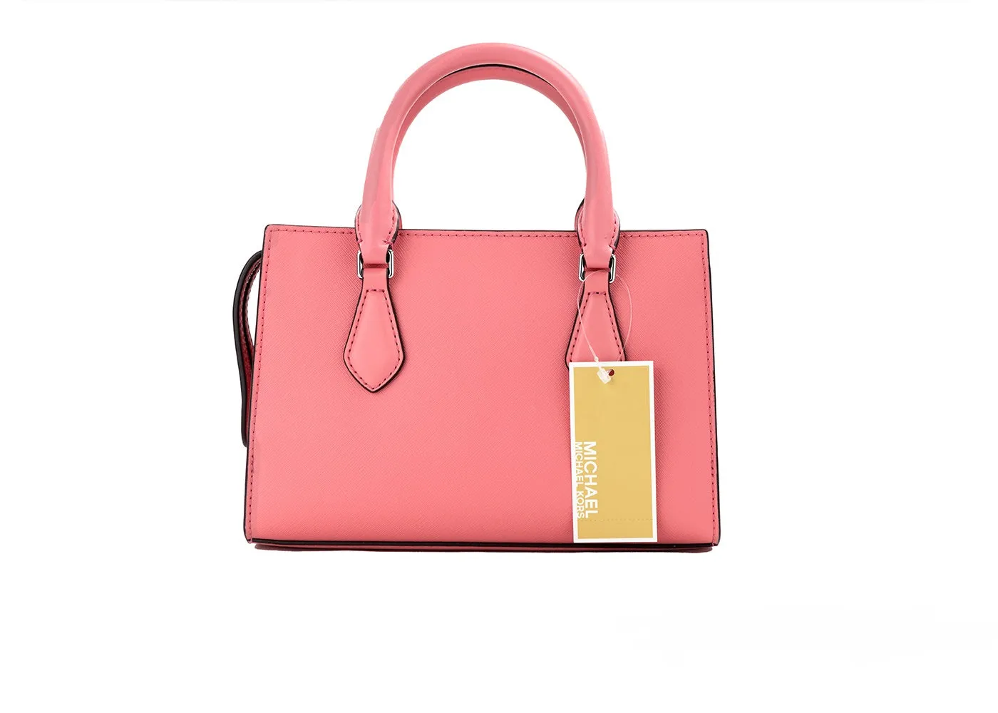 Michael Kors Sheila Small Crossbody Satchel Handbag (Tea Rose)