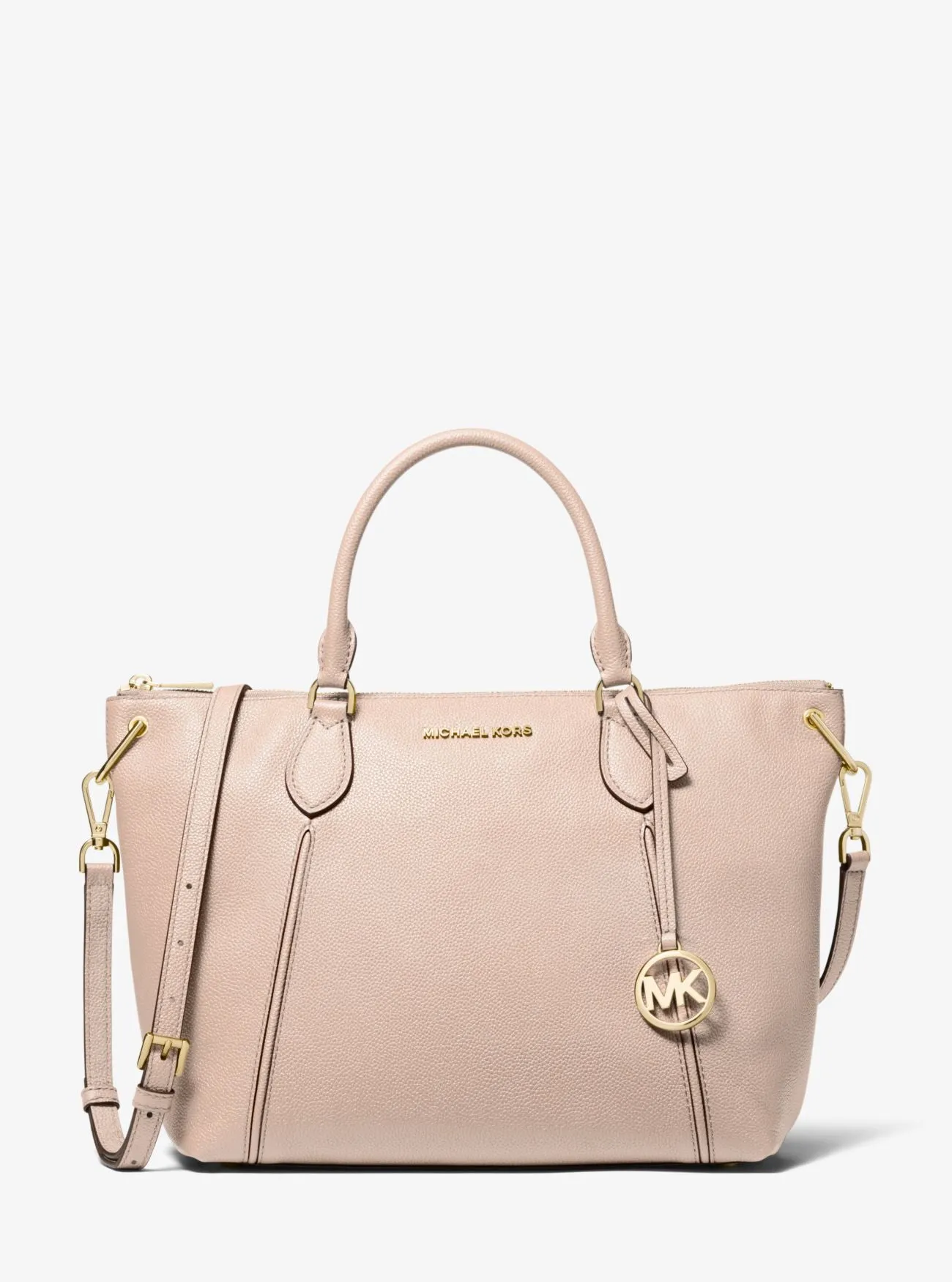 Michael Kors Sierra Large Pebbled Leather Satchel