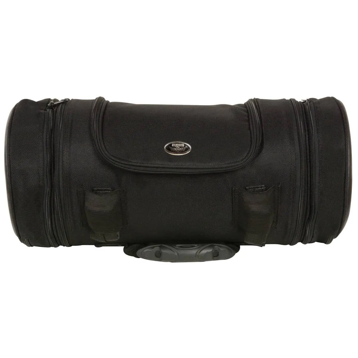 Milwaukee Leather MP8135 Large Black Textile Motorcycle Travel Sissy Roll Bag