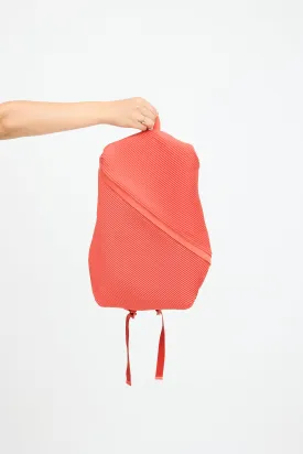 Orange Bias Pleated Backpack