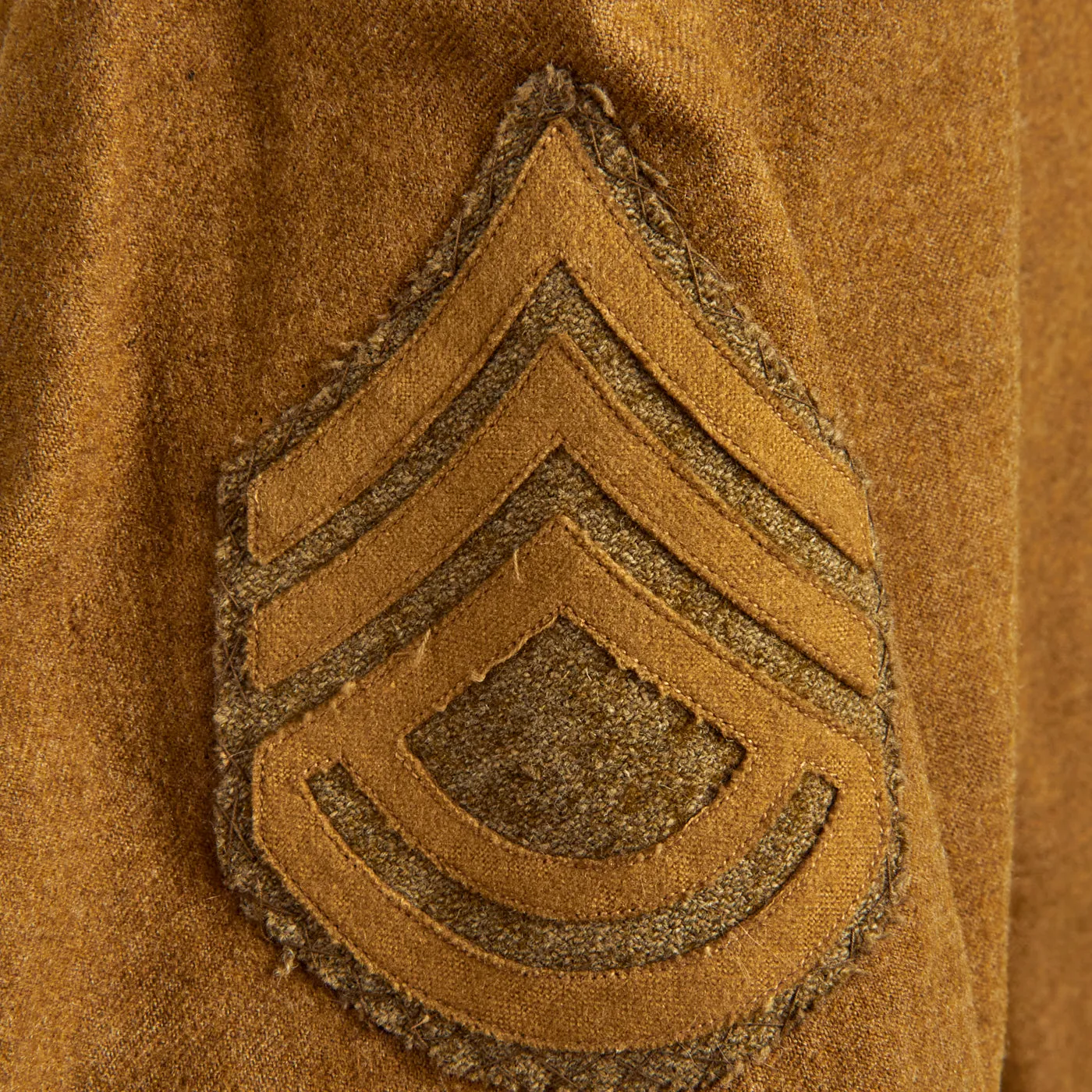 Original U.S. WWI 77th Infantry “Liberty” Division Machine Gun Battalion Sergeant Major Patched Tunic and Wool Greatcoat - 2 Items