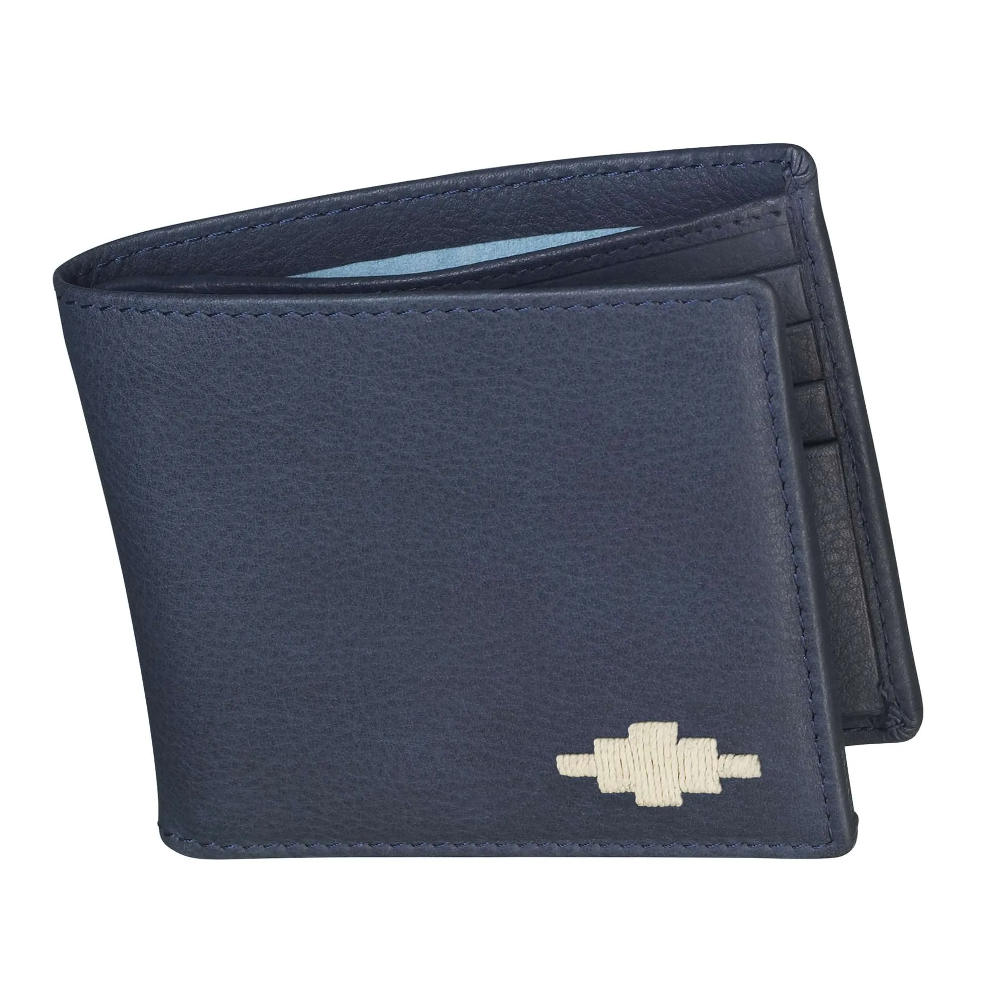 PAMPEANO Dinero Card Wallet - Navy Leather