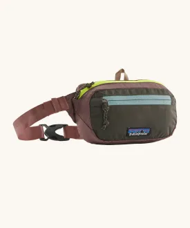 Patagonia Ultralight Black Hole Mini Bum Bag - Patchwork Green