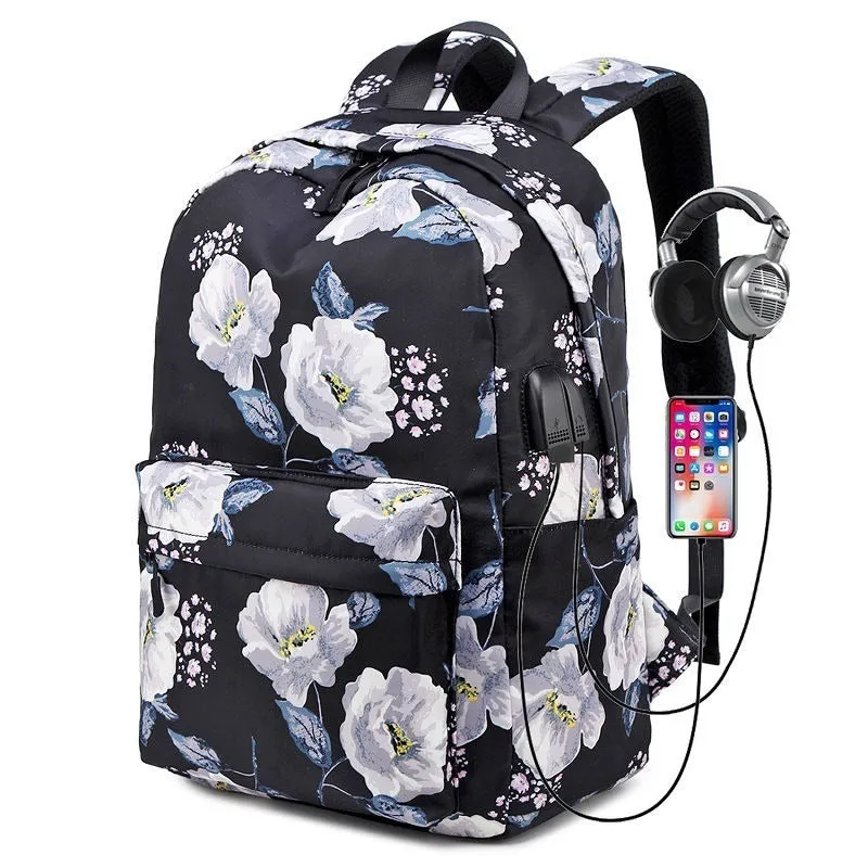 Printed Backpack For Women