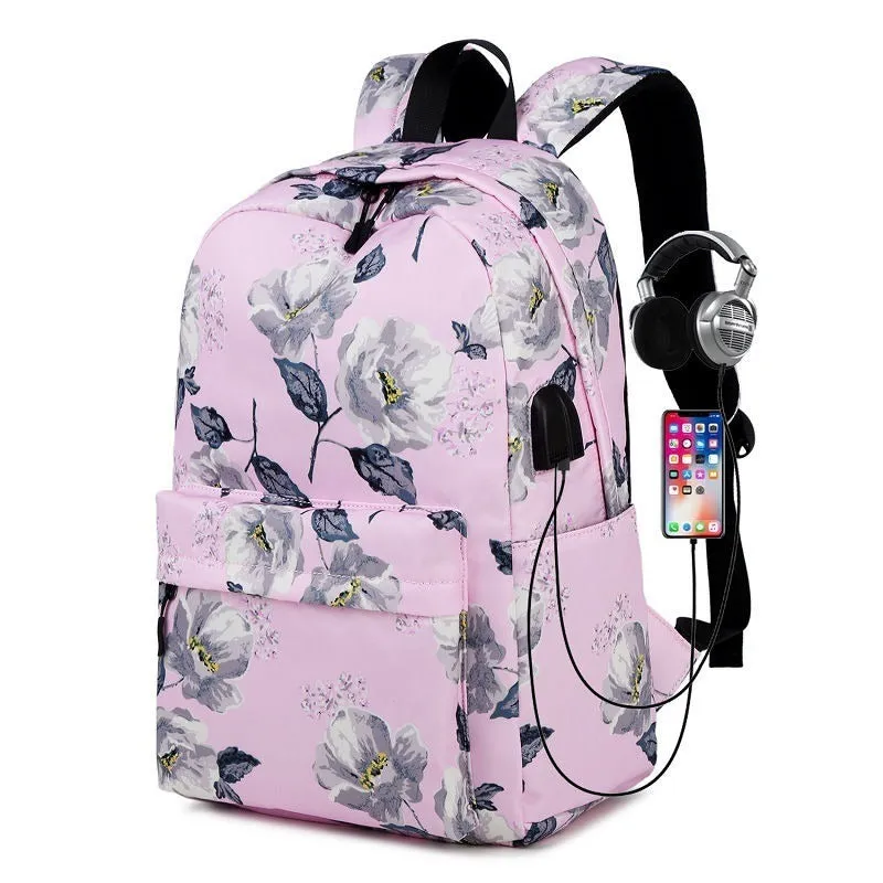 Printed Backpack For Women