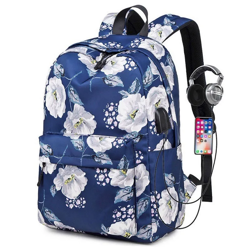 Printed Backpack For Women